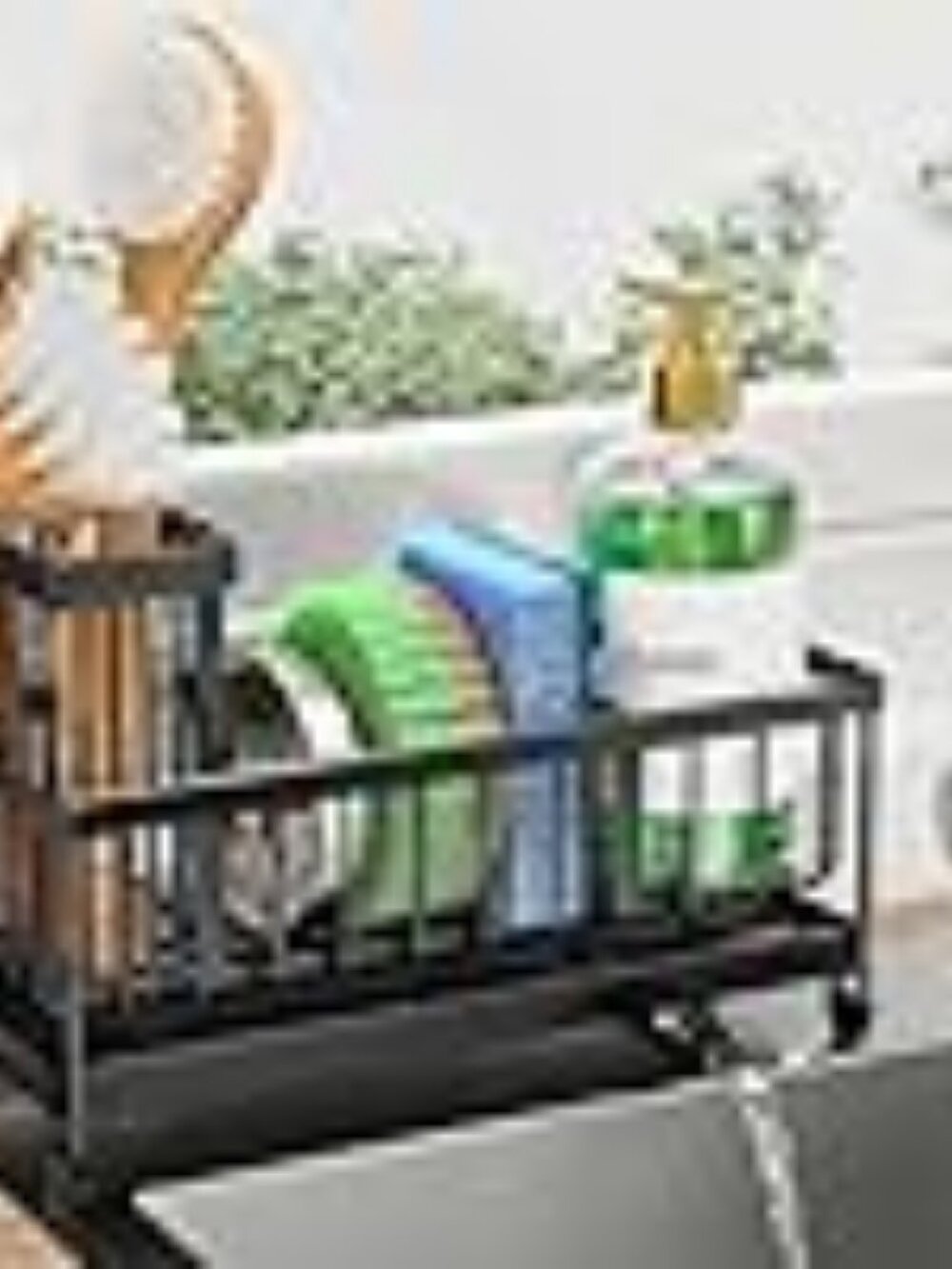 Cisily Sink Caddy Organizer Sponge & Brush Holder Rustproof 304 Steel Black